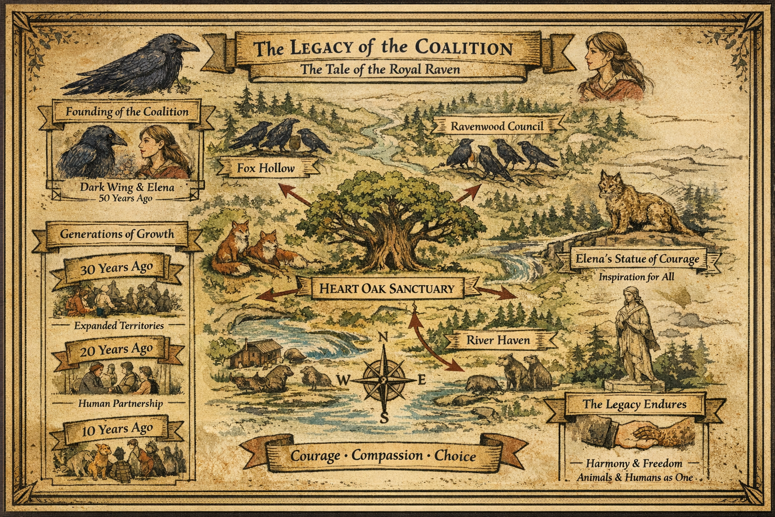 Map of the Coalition Territories